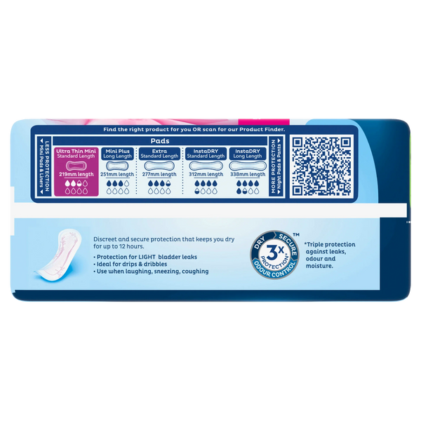 TENA Pads Ultra Thin Mini Standard Length