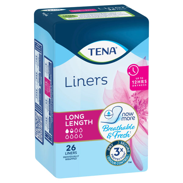 TENA Liners Long Length 26 Pack