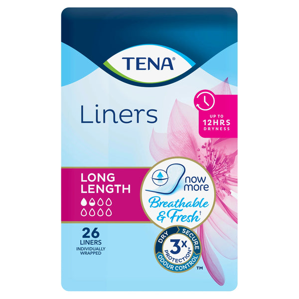 TENA Liners Long Length 26 Pack