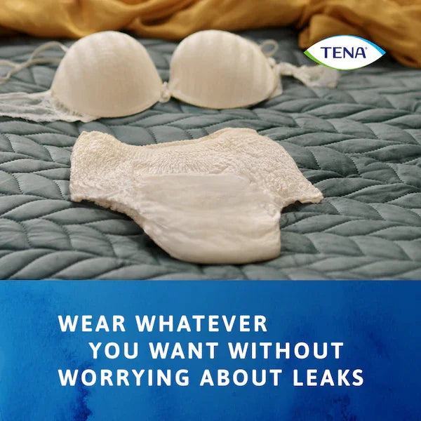 TENA Discreet High Waist Incontinence Disposable Underwear - Crème