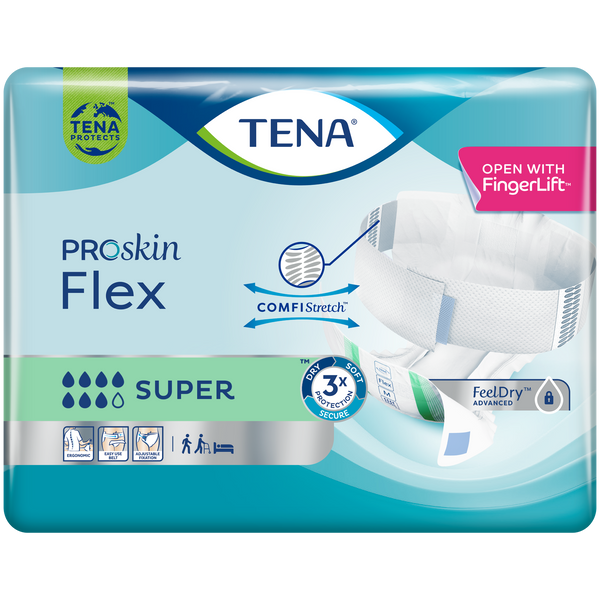 TENA ProSkin Flex Super - Belted Incontinence Briefs