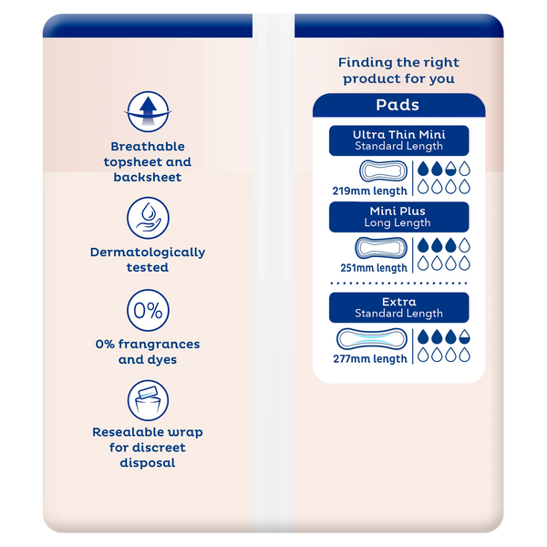 TENA Lights Sensitive Pads Mini