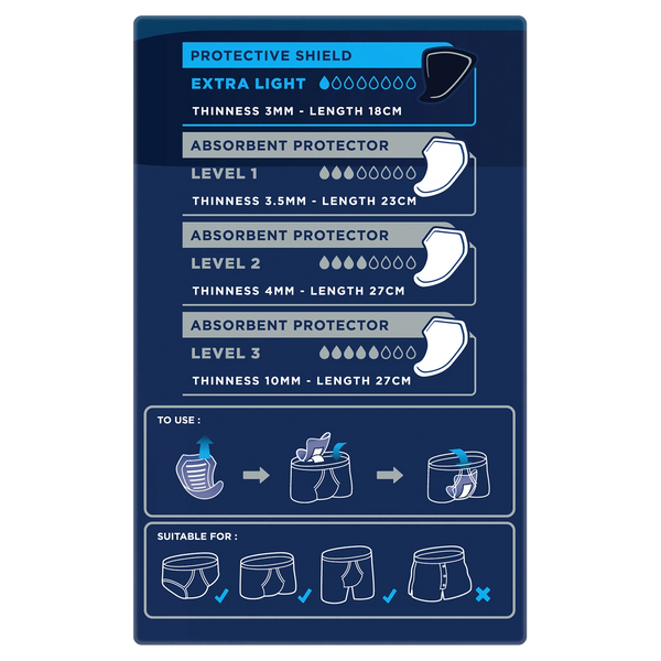 TENA MEN Active Fit Protective Shield Extra Light