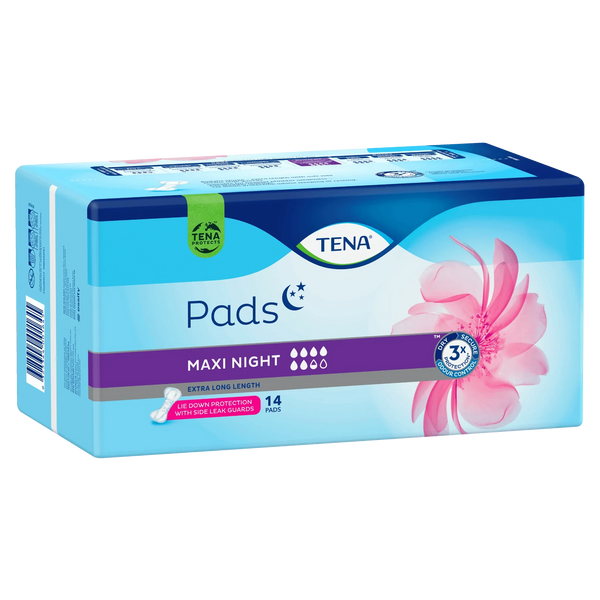 TENA Pads Maxi Night Extra Long Length