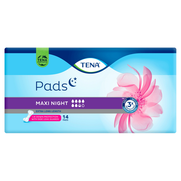 TENA Pads Maxi Night Extra Long Length