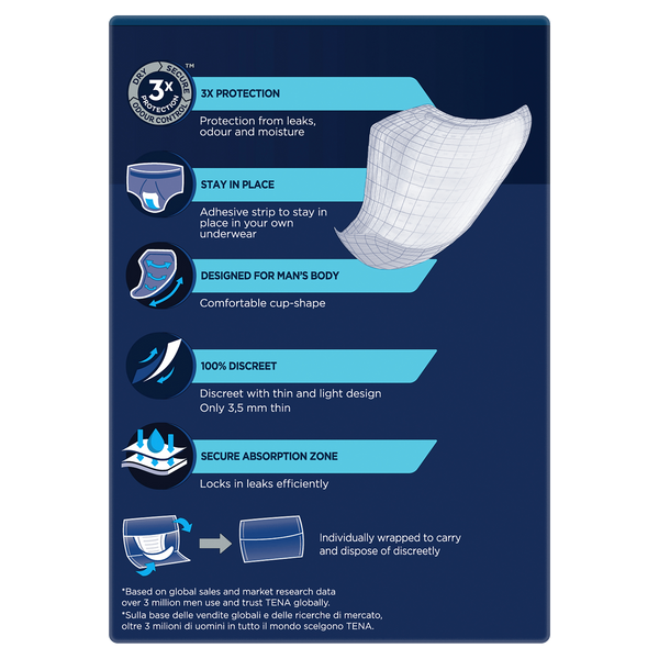TENA MEN Active Fit Absorbent Protector Level 1 Sample