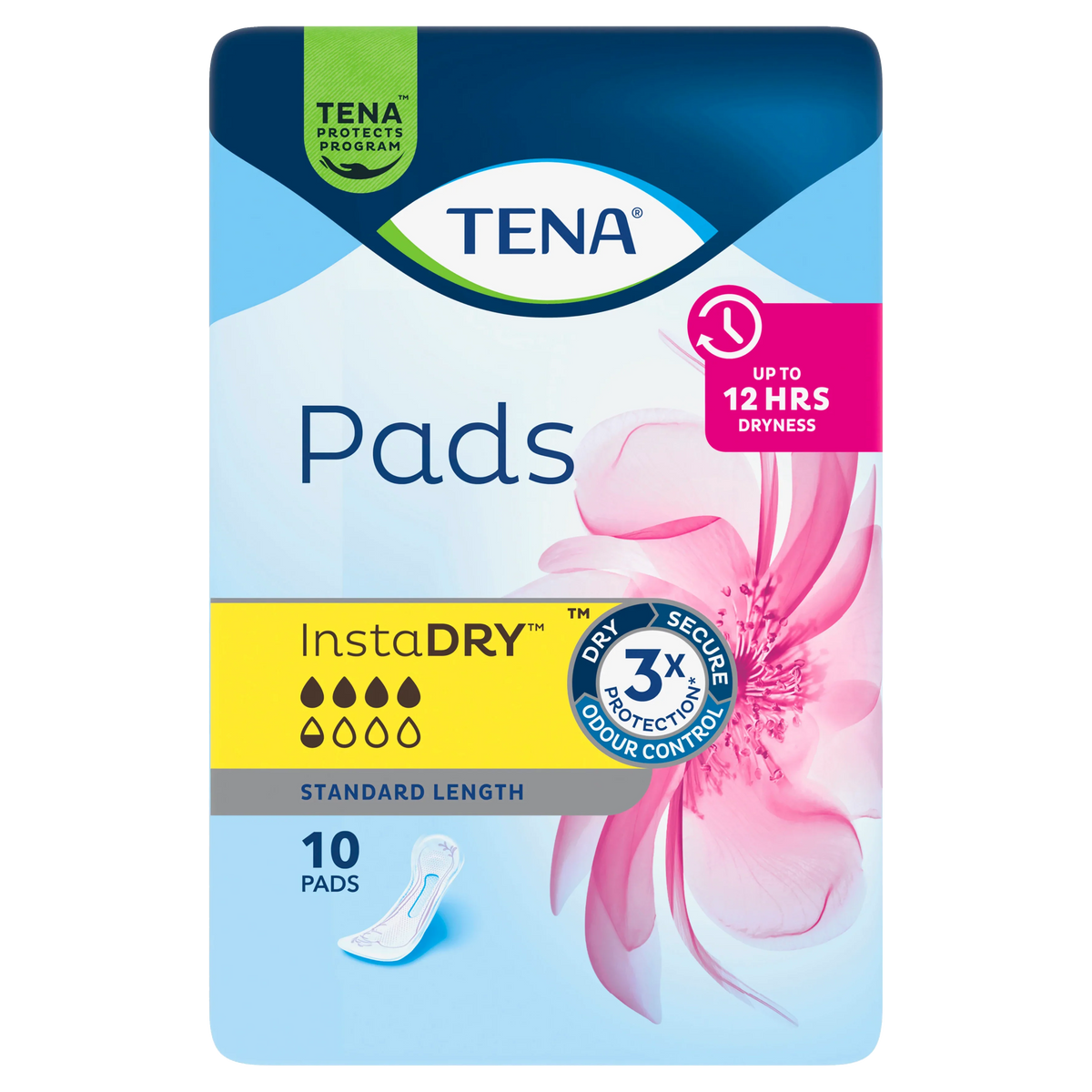 Tena Powder TENA Pads InstaDRY™ Standard Length | TENA