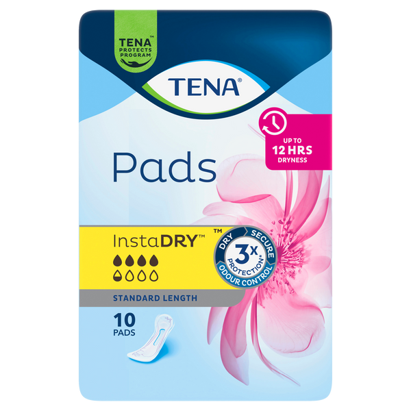 High Absorbency Extra Long Incontinence Pads, InstaDRY™