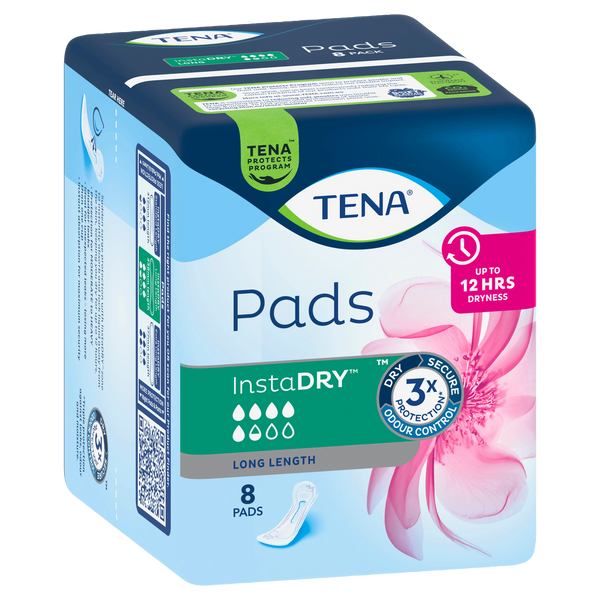 TENA Pads  InstaDRY™ Long Length