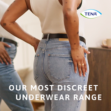 TENA Discreet Low Waist Incontinence Disposable Underwear - Black 
