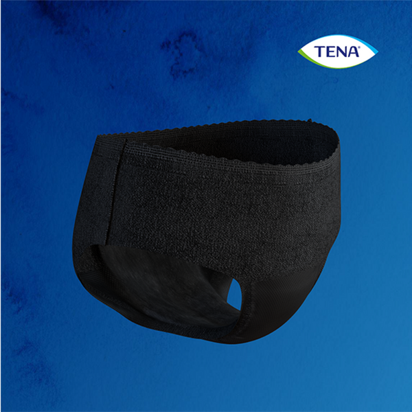 TENA Discreet Low Waist Incontinence Disposable Underwear - Black