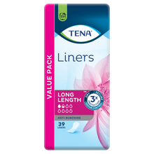 TENA Liners Long Length 39pk 