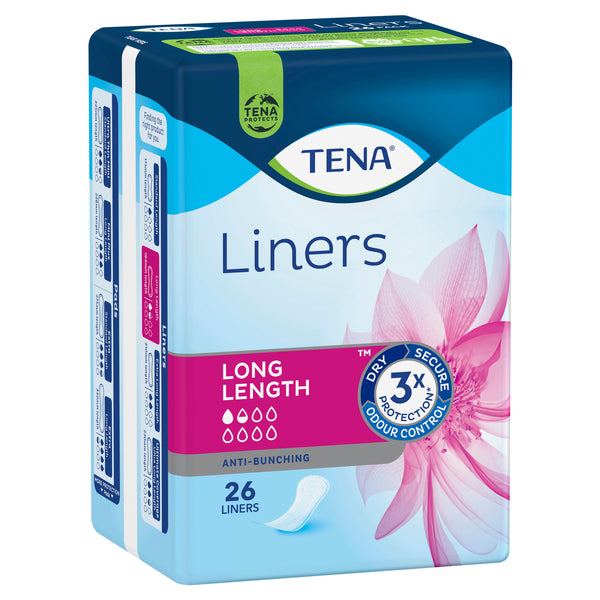 TENA Liners Long Length 26 Pack