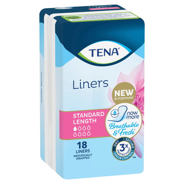 TENA Liners Standard Length 18pk