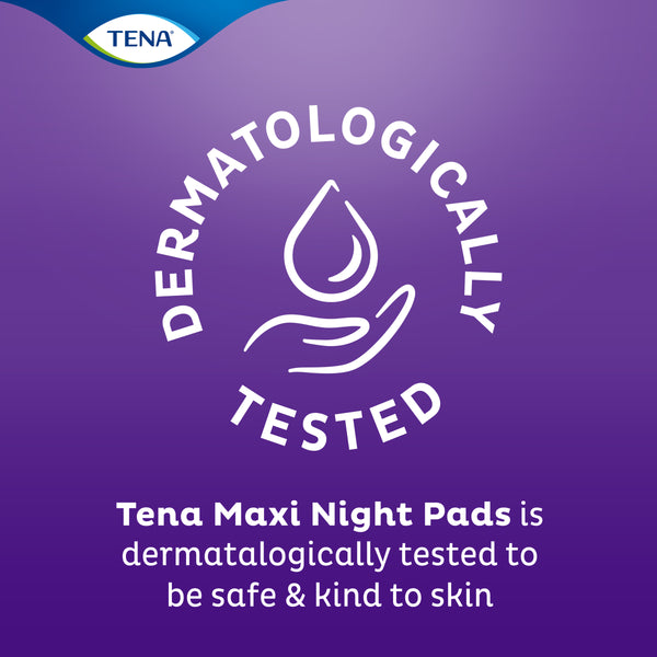 TENA Pads Maxi Night Wide Back Long Length