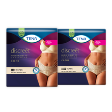 TENA Discreet High Waist Incontinence Disposable Underwear - Crème 