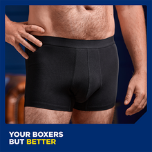 TENA Men's Washable Protective Boxer - Black 