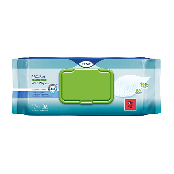 TENA ProSkin Plastic Free Wet Wipes