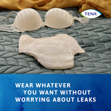 TENA Discreet High Waist Incontinence Disposable Underwear - Crème 