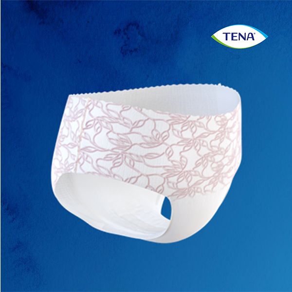 TENA Discreet Low Waist Incontinence Disposable Underwear - White