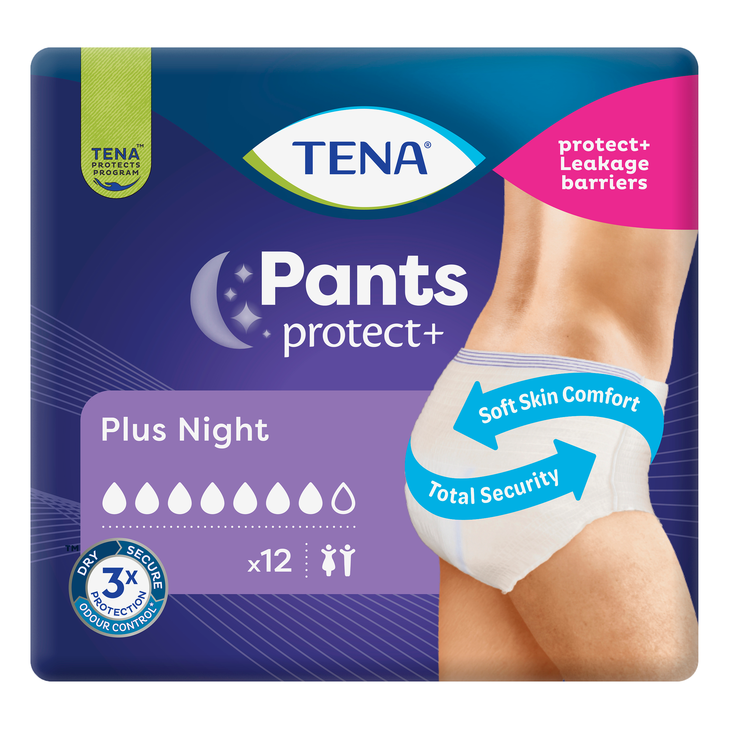TENA Pants Protect Plus Night - Unisex | TENA