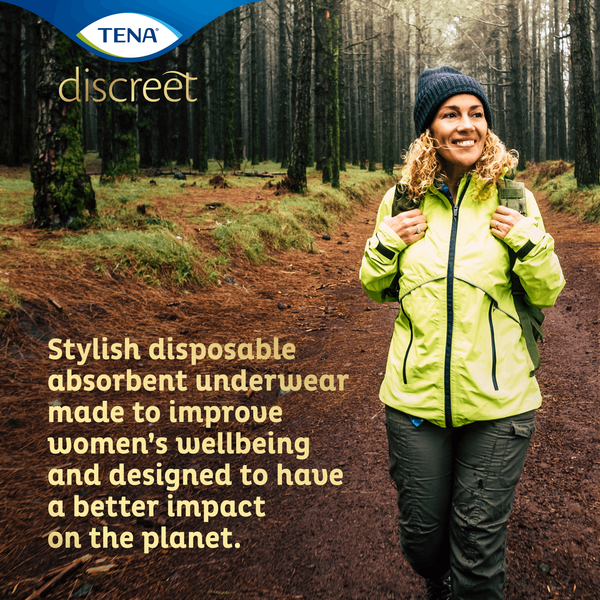TENA Discreet High Waist Incontinence Disposable Underwear - Crème Sample