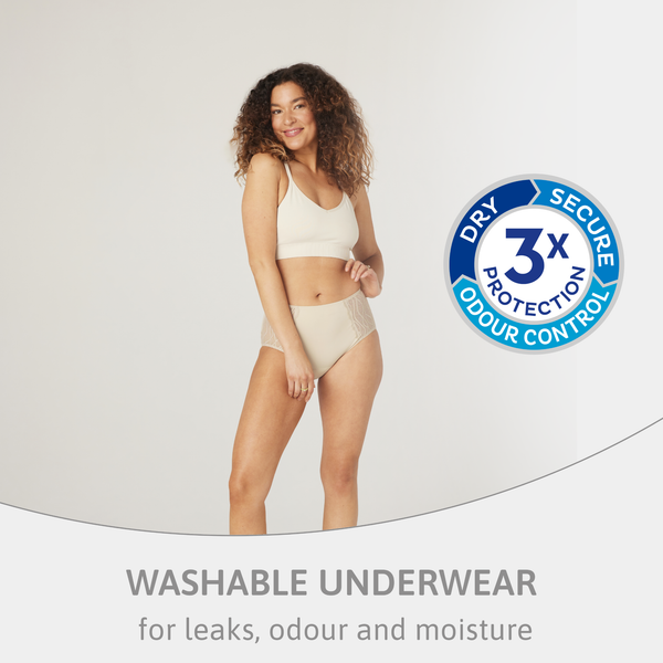 TENA Beige Washable Incontinence Underwear - Classic