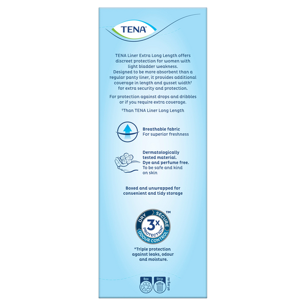 TENA Extra Long Length Liners - TENA AU