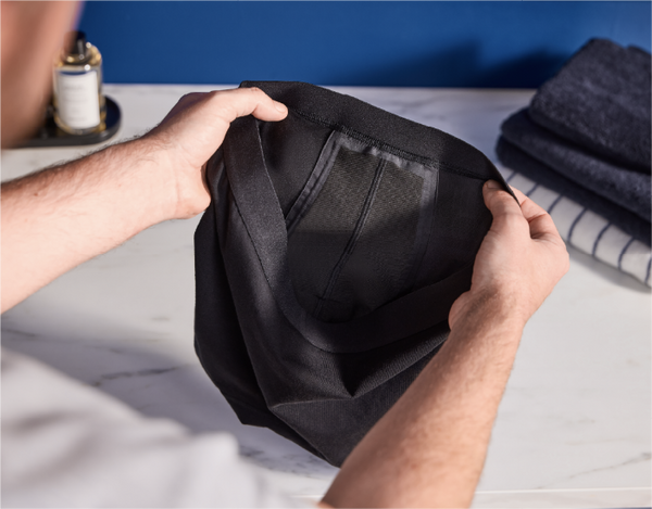 TENA Men's Washable Protective Boxer - Black