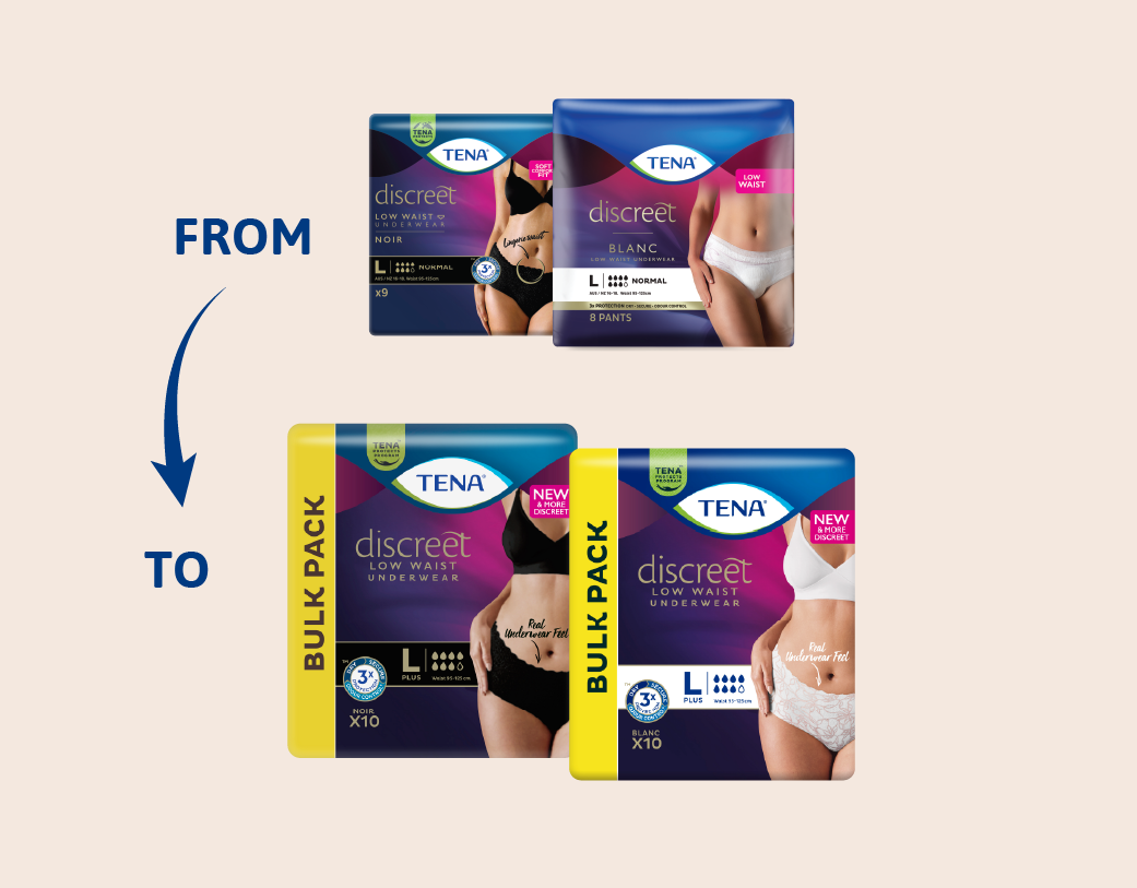 New Discreet Pants | 30% Less Bulk, Full Protection | TENA AU