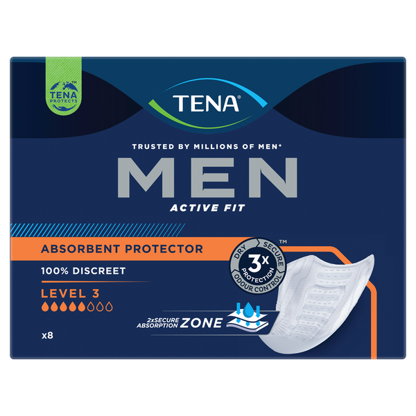 TENA Men Premium Fit Level 4 Incontinence Pants - Large/Extra Large - Pack  of 8