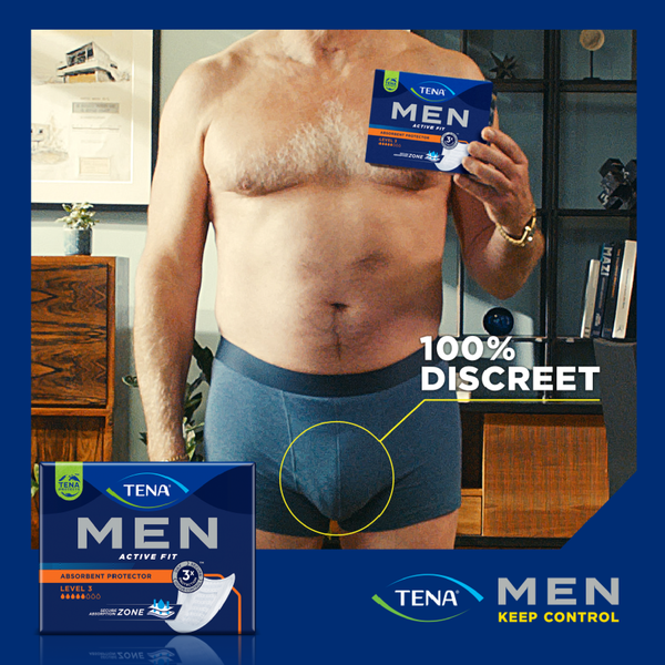 Tena Men Absorbent Incontinence Protector Pads (Level 3) (x16)