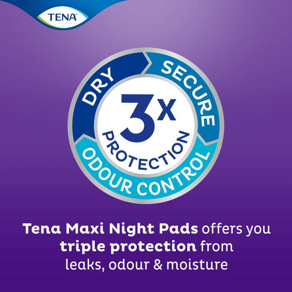 TENA Pads Maxi Night Extra Long Length