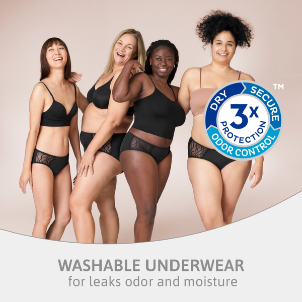 Incontinence Underwear for Women 6 Pack Washable Womens