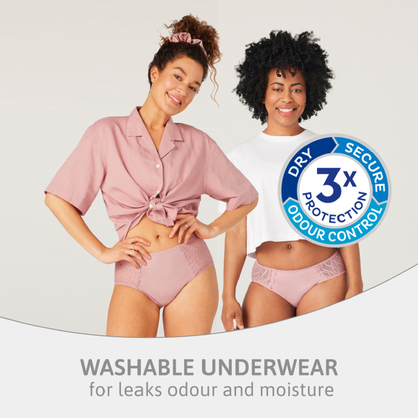 TENA Pink Washable Incontinence Underwear - Hipster