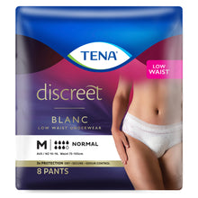 TENA Women's Discreet Underwear - White - Low Waist (Disposable) - TENA AU 